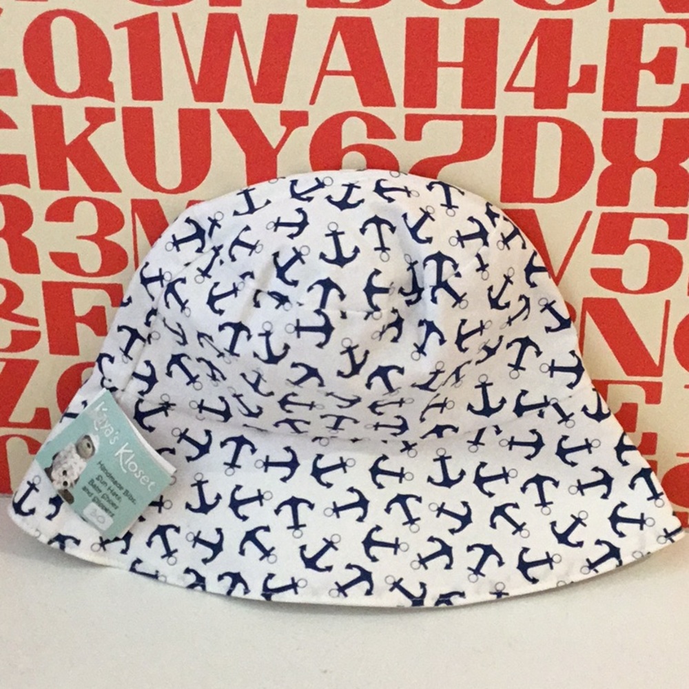 Kaya’s Kloset Anchors Sun Hat, NEW WITH TAGS